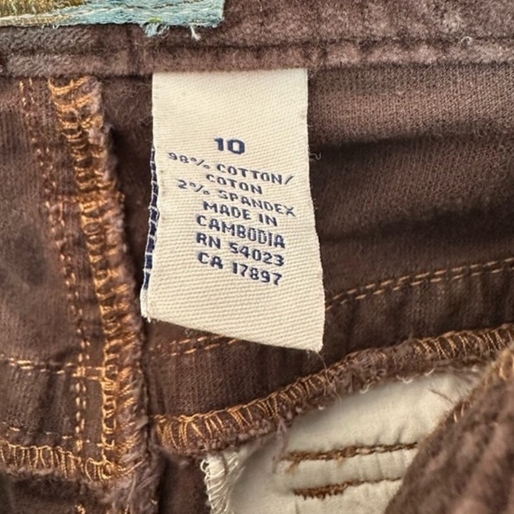 OLD NAVY ~ Women’s Brown Plush Velour Bootcut Stretch Pants size 10 - Picture 6 of 8